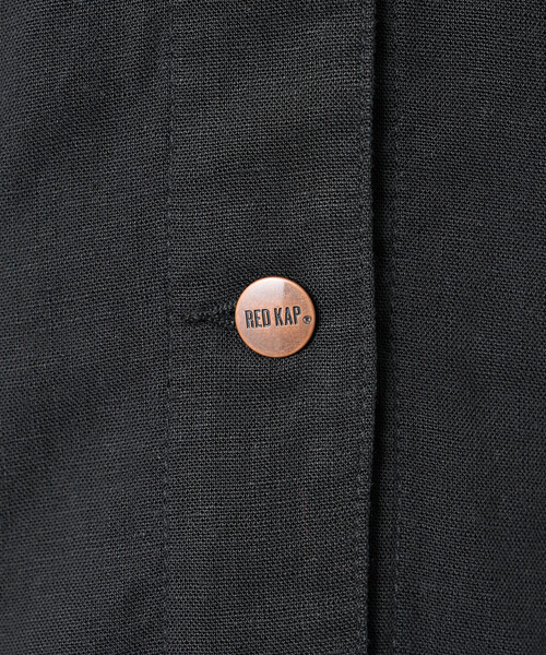 FREAK'S STORE（フリークスストア）の「RED KAP × FREAK'S STORE/レッドキャップ 別注 リネンレーヨンノーカラーVネックジャケット＜セットアップ対応＞（ノーカラージャケット・レディース・ナチュラル/ブルー/ブラック/オリーブ・ﾌﾘ-）」の8枚目の写真