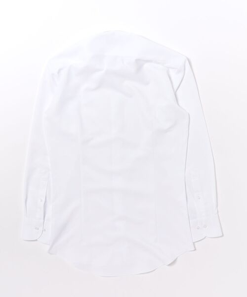TOKYO SHIRTS(トウキョウシャツ)の「【吸水速乾】【COFREX】形態安定ノンアイロン ホリゾンタルワイド 長袖ビジネスワイシャツ(ビジネスシャツ・メンズ・ホワイト・首回り42cm-裄丈82cm/首回り37cm-裄丈80cm/首回り37cm-裄丈84cm/首回り39cm-裄丈80cm/首回り39cm-裄丈84cm/首回り41cm-裄丈82cm/首回り41cm-裄丈86cm/首回り42cm-裄丈86cm/首回り43cm-裄丈82cm/首回り43cm-裄丈86cm)」の4枚目の写真