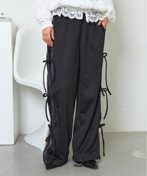 mul.(ムル)の「サイドリボンドットパンツ(その他パンツ・レディース・サックスブルー/ブラック・FREE)」の14枚目の写真