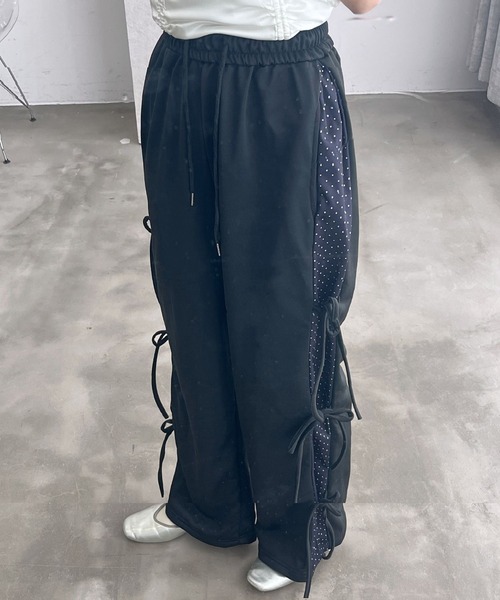 mul.(ムル)の「サイドリボンドットパンツ(その他パンツ・レディース・サックスブルー/ブラック・FREE)」の20枚目の写真