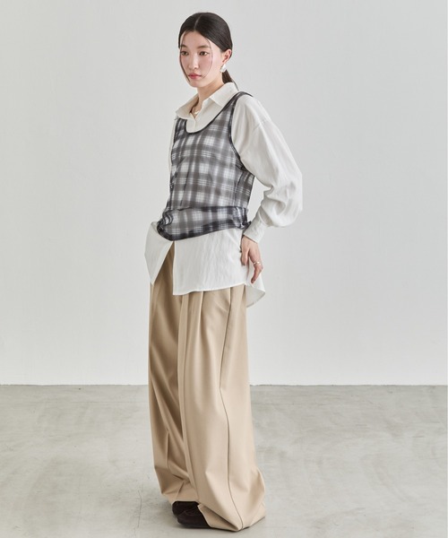 NUJOH(ヌゾ)の「Loose Basic Shirt / ルーズベーシックシャツ(シャツ/ブラウス・レディース・イエロー/ミント/ライトブルー/アイボリー/ピンク・FREE)」の2枚目の写真