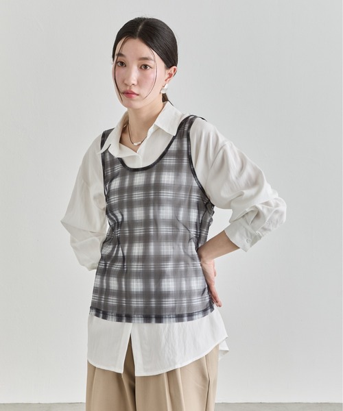 NUJOH(ヌゾ)の「Loose Basic Shirt / ルーズベーシックシャツ(シャツ/ブラウス・レディース・イエロー/ミント/ライトブルー/アイボリー/ピンク・FREE)」の18枚目の写真