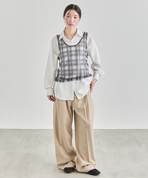 NUJOH(ヌゾ)の「Loose Basic Shirt / ルーズベーシックシャツ(シャツ/ブラウス・レディース・イエロー/ミント/ライトブルー/アイボリー/ピンク・FREE)」の21枚目の写真