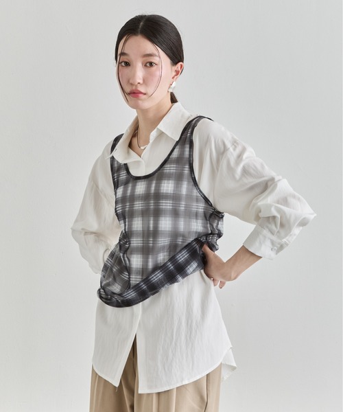 NUJOH(ヌゾ)の「Loose Basic Shirt / ルーズベーシックシャツ(シャツ/ブラウス・レディース・イエロー/ミント/ライトブルー/アイボリー/ピンク・FREE)」の15枚目の写真