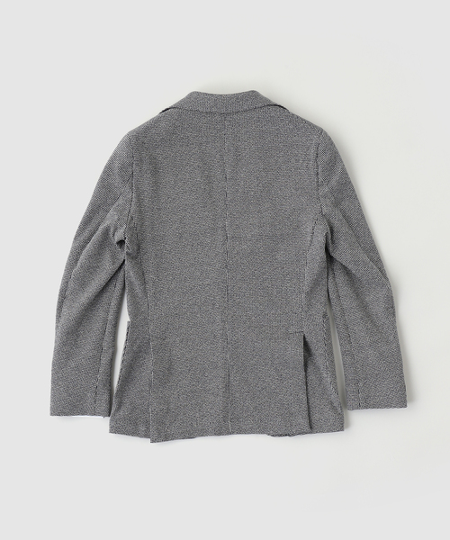 EDIFICE（エディフィス）の「BRERAS (ブレラス)  別注 ジャージー ハウンドトゥース ジャケット（テーラードジャケット・メンズ・ダークブルー・44/46/48/50）」の4枚目の写真