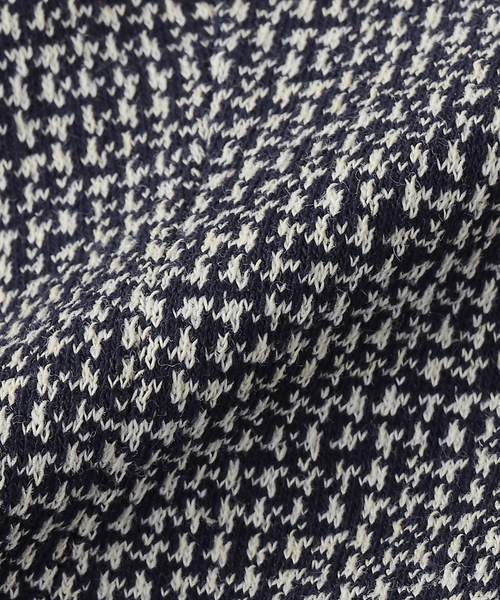 EDIFICE（エディフィス）の「BRERAS (ブレラス)  別注 ジャージー ハウンドトゥース ジャケット（テーラードジャケット・メンズ・ダークブルー・44/46/48/50）」の2枚目の写真