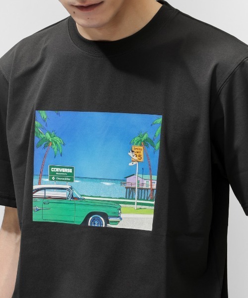 CONVERSE（コンバース）の「【別注】コンバース  AP EM GRAPHIC TEE M 半袖Tシャツ 限定コラボ（Tシャツ/カットソー・メンズ・ブラック/オフホワイト・M/L/LL）」の7枚目の写真