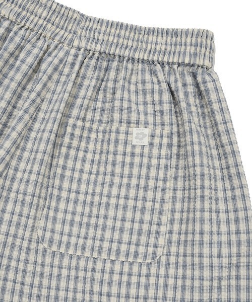 Wacky WiLLy（ワッキーウィリー）の「WOMEN'S CHECKED SEERSUCKER SHORTS（その他パンツ・レディース・クリーム/ネイビー・SMALL/MEDIUM）」の9枚目の写真