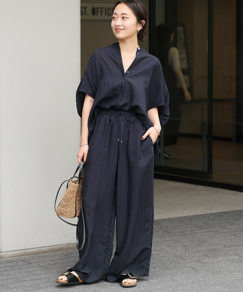 JOURNAL STANDARD relume(ジャーナルスタンダード レリューム)の「《追加 / 新色》N/Rダブルストライプブラウス(シャツ/ブラウス・レディース・ホワイト/ブラウン/ネイビー・FREE)」の18枚目の写真