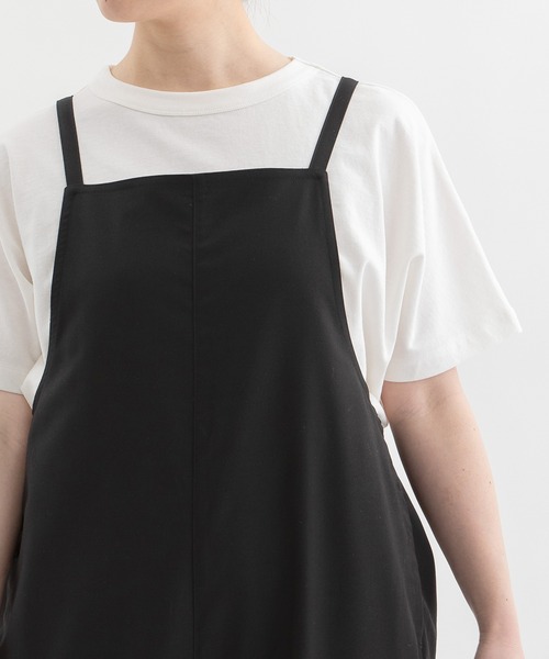 nop de nod（ノップドゥノッド）の「サージサロペットパンツ（サロペット/オーバーオール・レディース・ブラック/ダークグレー・3）」の16枚目の写真