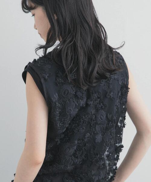 LAYAS(レイヤーズ)の「『別注』LAYAS×DOORS LACE JQD TANKTOP(タンクトップ・レディース・ホワイト/ブラック・ONE)」の11枚目の写真