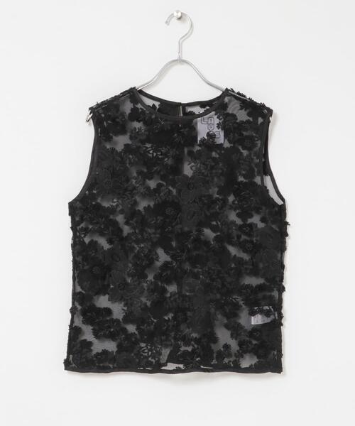 LAYAS(レイヤーズ)の「『別注』LAYAS×DOORS LACE JQD TANKTOP(タンクトップ・レディース・ホワイト/ブラック・ONE)」の10枚目の写真