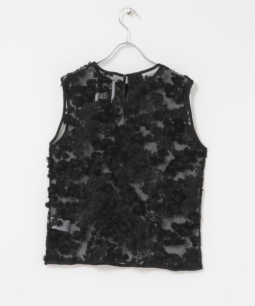 LAYAS(レイヤーズ)の「『別注』LAYAS×DOORS LACE JQD TANKTOP(タンクトップ・レディース・ホワイト/ブラック・ONE)」の7枚目の写真