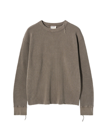 CULTHERO（カルトヒーロー）の「モーフィアス サーマルシャツ (フェイドブラウン)（Tシャツ/カットソー）」