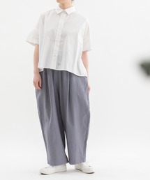 nop de nod（ノップドゥノッド）の「Ciel後ろボタンダウン半袖シャツ（シャツ/ブラウス）」