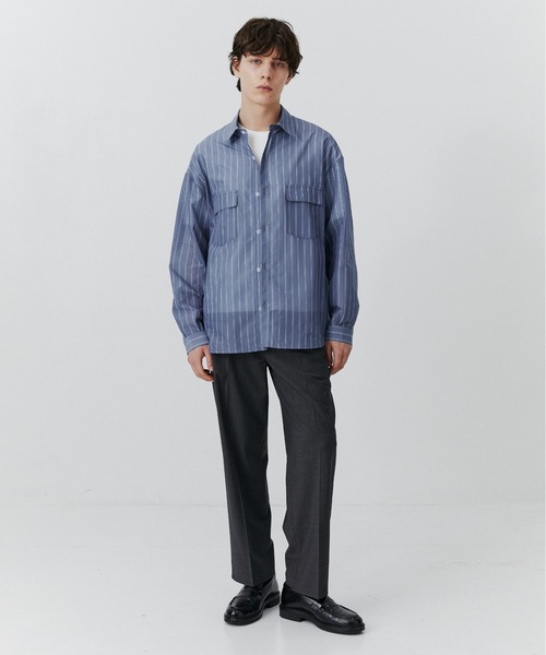 シアーCPOシャツ /春服/通気性/ウォッシャブル(シャツ/ブラウス シアーCPOシャツ /春服/通気性/ウォッシャブル(シャツ/ブラウス