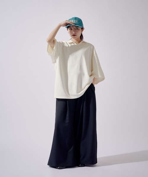 Lui's(ルイス)の「【WEB限定】オーバーサイズ スウェットスキッパー(Tシャツ/カットソー・メンズ・オフホワイト/ブラック/ブラウン・M/S)」の12枚目の写真