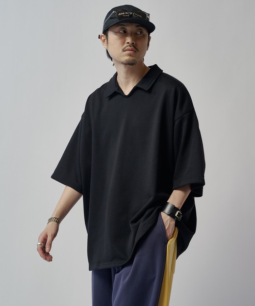 Lui's(ルイス)の「【WEB限定】オーバーサイズ スウェットスキッパー(Tシャツ/カットソー・メンズ・オフホワイト/ブラック/ブラウン・M/S)」の22枚目の写真