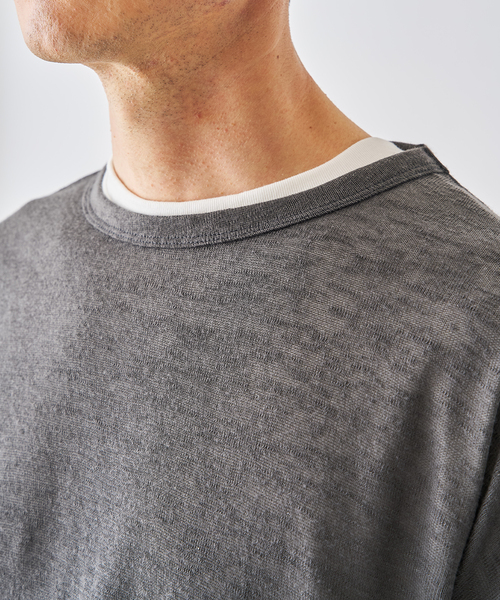 EDIFICE（エディフィス）の「レイヤード ジャージ ニット（ニット/セーター・メンズ・ブラック系その他/グレー/ベージュ・MEDIUM/LARGE）」の10枚目の写真