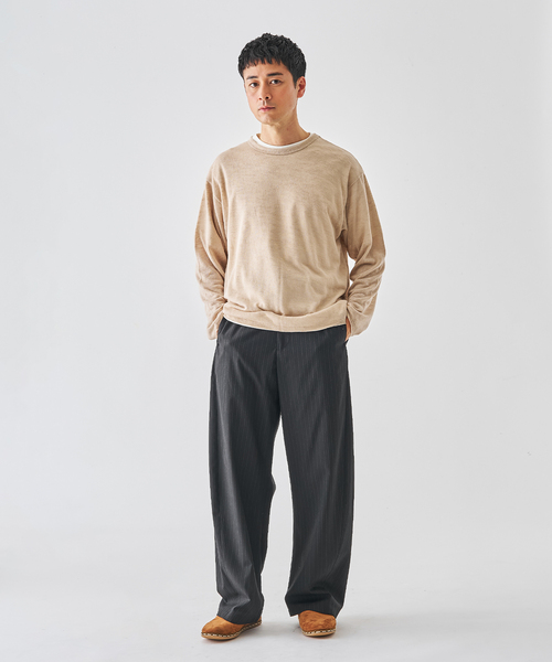 EDIFICE（エディフィス）の「レイヤード ジャージ ニット（ニット/セーター・メンズ・ブラック系その他/グレー/ベージュ・MEDIUM/LARGE）」の17枚目の写真