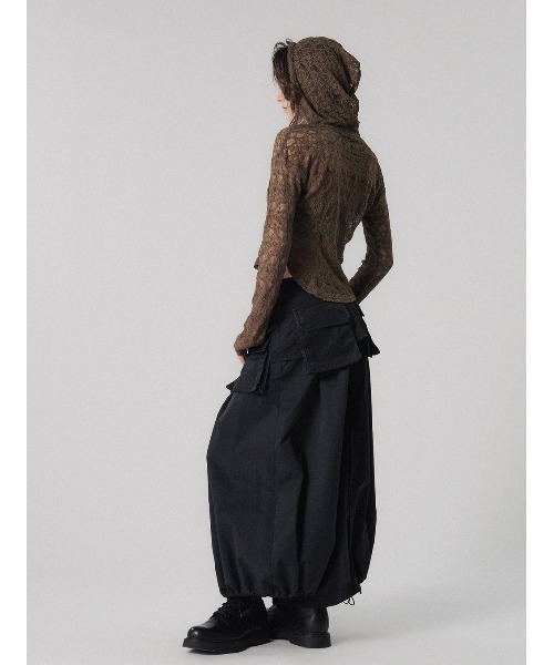 ELCHELE(エルチェレ)の「SKIRT LIKE PANTS(スカート・レディース・キナリ/ブラック・36/38)」の7枚目の写真