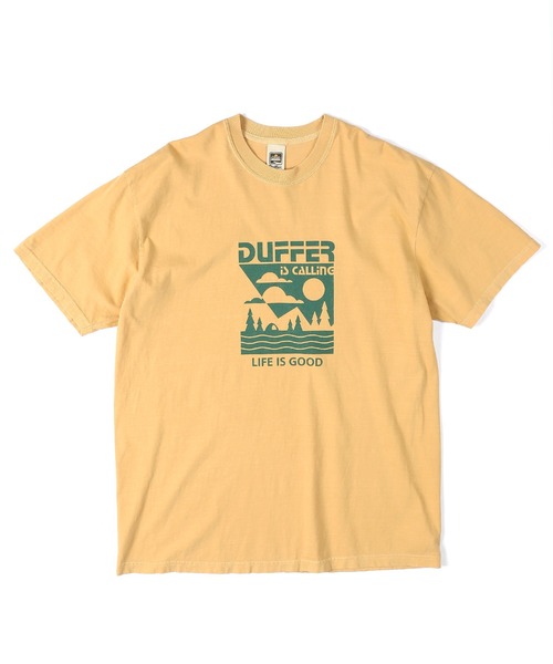 The DUFFER of ST.GEORGE(ザダファーオブセントジョージ)の「PIGMENT DYE GRAPHIC TEE:ピグメントダイ グラフィックTシャツ / 製品染め / USコットン / バイオウォッシュ / アウトドア / ヴィンテージ加工(Tシャツ/カットソー・メンズ・イエロー/パープル/ターコイズブルー/チャコールグレー・SMALL/X-LARGE/LARGE/MEDIUM)」の20枚目の写真