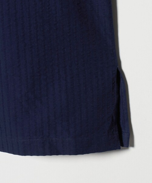 A DAY IN THE LIFE UNITED ARROWS(アデイインザライフユナイテッドアローズ)の「サッカー リラックス バンドカラー 5分袖シャツ<A DAY IN THE LIFE>(シャツ/ブラウス・メンズ・ライトピンク/ネイビー/ホワイト・M/L)」の7枚目の写真