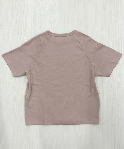 MULEXS（ミューレクス）の「【接触冷感/残りわずか】シルケットコットン100 ラグランスリーブTシャツ / 綿100% 半袖トップス（Tシャツ/カットソー・レディース・ライトブルー/ブラック/アイボリー/ライトピンク・L/M）」の21枚目の写真