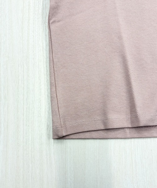 MULEXS（ミューレクス）の「【接触冷感/残りわずか】シルケットコットン100 ラグランスリーブTシャツ / 綿100% 半袖トップス（Tシャツ/カットソー・レディース・ライトブルー/ブラック/アイボリー/ライトピンク・L/M）」の19枚目の写真