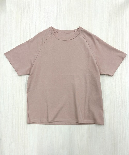 MULEXS（ミューレクス）の「【接触冷感/残りわずか】シルケットコットン100 ラグランスリーブTシャツ / 綿100% 半袖トップス（Tシャツ/カットソー・レディース・ライトブルー/ブラック/アイボリー/ライトピンク・L/M）」の20枚目の写真