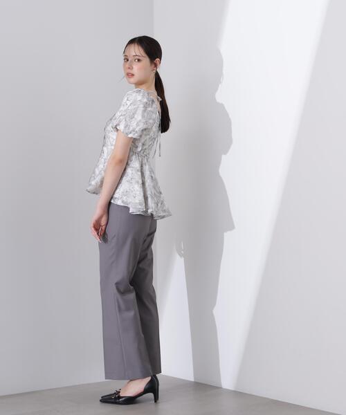 PROPORTION BODY DRESSING（プロポーションボディドレッシング）の「＜Ｌ＞バルーンスリーブペプラムセットアップ / 1216140415（セットアップ・レディース・ベージュ/グレー・MEDIUM/P/S/SMALL）」の4枚目の写真