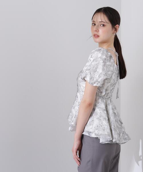 PROPORTION BODY DRESSING（プロポーションボディドレッシング）の「＜Ｌ＞バルーンスリーブペプラムセットアップ / 1216140415（セットアップ・レディース・ベージュ/グレー・MEDIUM/P/S/SMALL）」の5枚目の写真