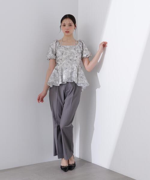PROPORTION BODY DRESSING（プロポーションボディドレッシング）の「＜Ｌ＞バルーンスリーブペプラムセットアップ / 1216140415（セットアップ・レディース・ベージュ/グレー・MEDIUM/P/S/SMALL）」の7枚目の写真