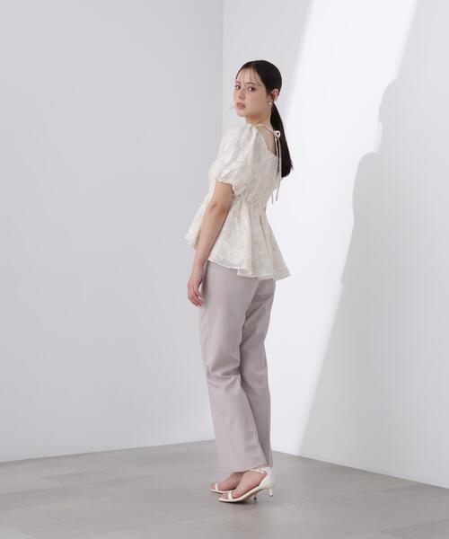PROPORTION BODY DRESSING（プロポーションボディドレッシング）の「＜Ｌ＞バルーンスリーブペプラムセットアップ / 1216140415（セットアップ・レディース・ベージュ/グレー・MEDIUM/P/S/SMALL）」の12枚目の写真