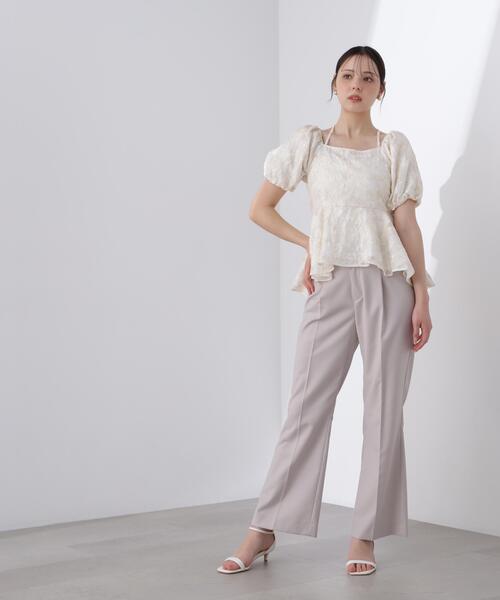 PROPORTION BODY DRESSING（プロポーションボディドレッシング）の「＜Ｌ＞バルーンスリーブペプラムセットアップ / 1216140415（セットアップ・レディース・ベージュ/グレー・MEDIUM/P/S/SMALL）」の16枚目の写真