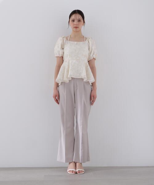 PROPORTION BODY DRESSING（プロポーションボディドレッシング）の「＜Ｌ＞バルーンスリーブペプラムセットアップ / 1216140415（セットアップ・レディース・ベージュ/グレー・MEDIUM/P/S/SMALL）」の17枚目の写真