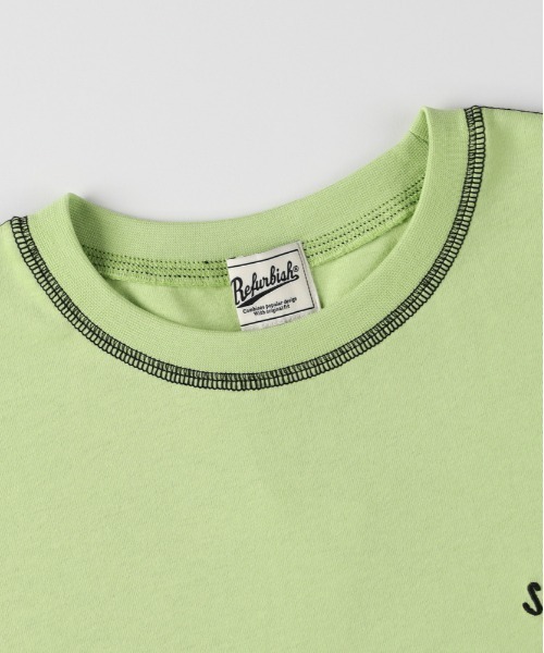 Right-on(ライトオン)の「Refurbish(リファービッシュ)フェイクレイヤードTシャツ(Tシャツ/カットソー・キッズ・グリーン/ブラック/ベージュ・120/130/140/150/160/110)」の9枚目の写真