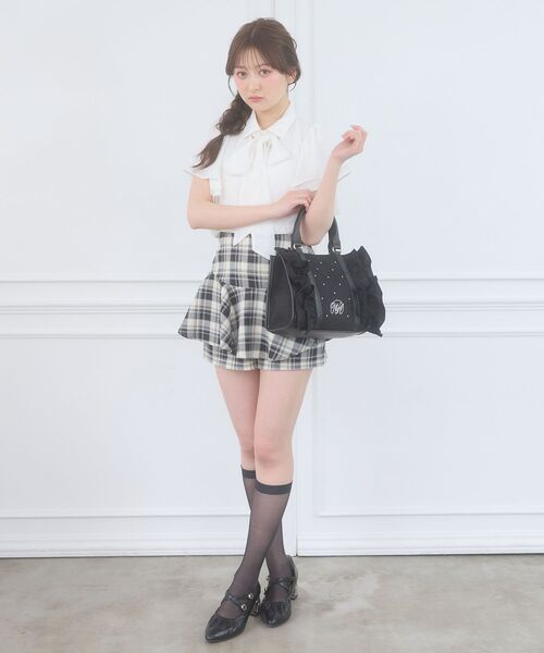 MAJESTIC LEGON(マジェスティックレゴン)の「2wayフリルスリーブブラウス(シャツ/ブラウス・レディース・ホワイト系その他2/ブルー系その他2/アイボリー/ホワイト系その他3・MEDIUM)」の5枚目の写真