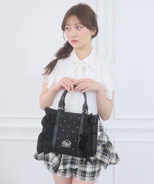 MAJESTIC LEGON(マジェスティックレゴン)の「2wayフリルスリーブブラウス(シャツ/ブラウス・レディース・ホワイト系その他2/ブルー系その他2/アイボリー/ホワイト系その他3・MEDIUM)」の7枚目の写真
