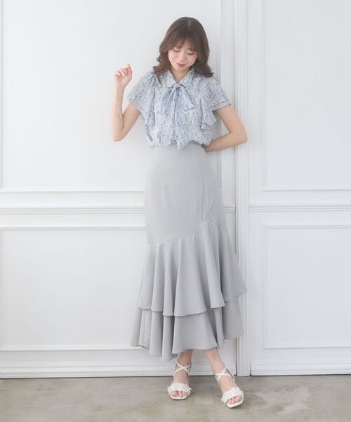 MAJESTIC LEGON(マジェスティックレゴン)の「2wayフリルスリーブブラウス(シャツ/ブラウス・レディース・ホワイト系その他2/ブルー系その他2/アイボリー/ホワイト系その他3・MEDIUM)」の21枚目の写真