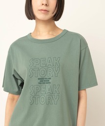 M2649 SPEAK発泡プリントT