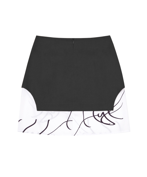 HYEYEONG KIM（ヘヨン キム）の「サテンチュニックスカート-ブラック（スカート・レディース・その他・LARGE/MEDIUM/SMALL）」の2枚目の写真