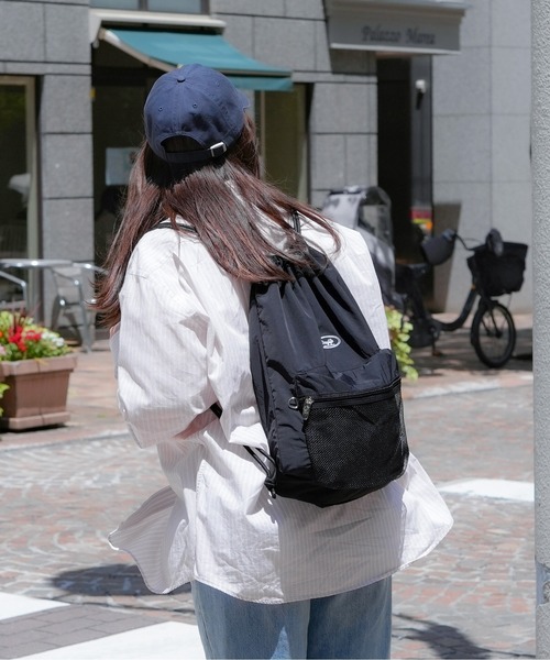 DAYLIFE(デイライフ)の「【DAYLIFE/デイライフ】 MESH POCKET NAPSAC(バックパック/リュック・レディース・ブラック/ベージュ/パープル/ピンク・FREE)」の1枚目の写真