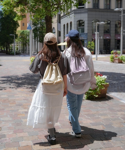 DAYLIFE(デイライフ)の「【DAYLIFE/デイライフ】 MESH POCKET NAPSAC(バックパック/リュック・レディース・ブラック/ベージュ/パープル/ピンク・FREE)」の15枚目の写真