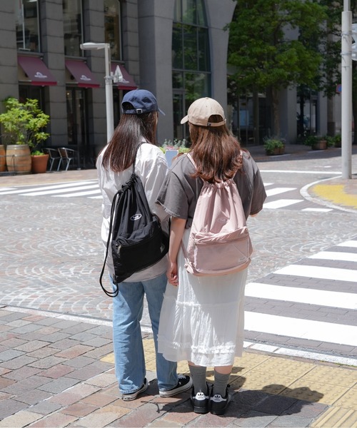 DAYLIFE(デイライフ)の「【DAYLIFE/デイライフ】 MESH POCKET NAPSAC(バックパック/リュック・レディース・ブラック/ベージュ/パープル/ピンク・FREE)」の16枚目の写真