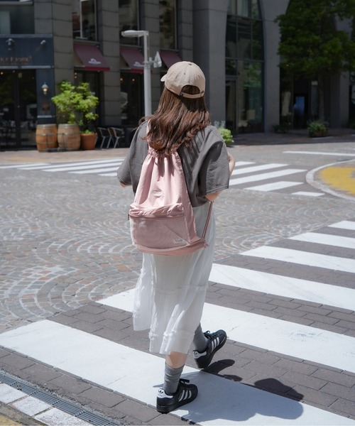 DAYLIFE(デイライフ)の「【DAYLIFE/デイライフ】 MESH POCKET NAPSAC(バックパック/リュック・レディース・ブラック/ベージュ/パープル/ピンク・FREE)」の19枚目の写真