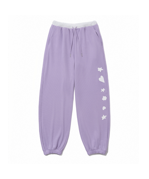 3COLORS] GRAPHIC WAFFLE SWEAT PANTS（スウェットパンツ）｜YOUHEE