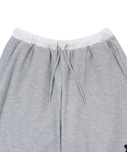 YOUHEE（ユヒ）の「[3COLORS] GRAPHIC WAFFLE SWEAT PANTS（スウェットパンツ・レディース・チャコール/パープル/ライトグレー・FREE）」の7枚目の写真
