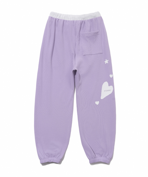 YOUHEE（ユヒ）の「[3COLORS] GRAPHIC WAFFLE SWEAT PANTS（スウェットパンツ・レディース・チャコール/パープル/ライトグレー・FREE）」の15枚目の写真