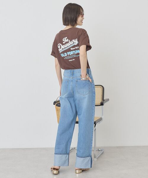 AMERICAN HOLIC（アメリカンホリック）の「サガラ刺繍Tシャツ（Tシャツ/カットソー・レディース・オフホワイト/チャコールグレー/ブラウン・FREE）」の8枚目の写真